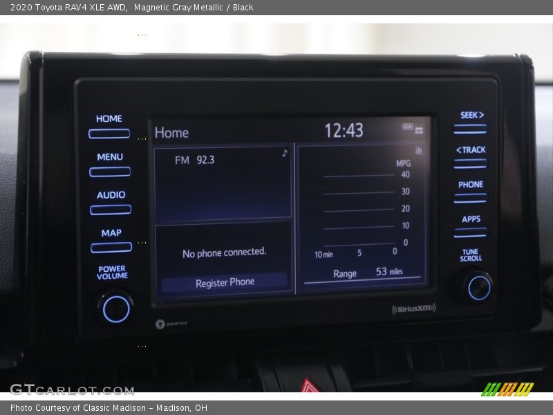 Magnetic Gray Metallic / Black 2020 Toyota RAV4 XLE AWD