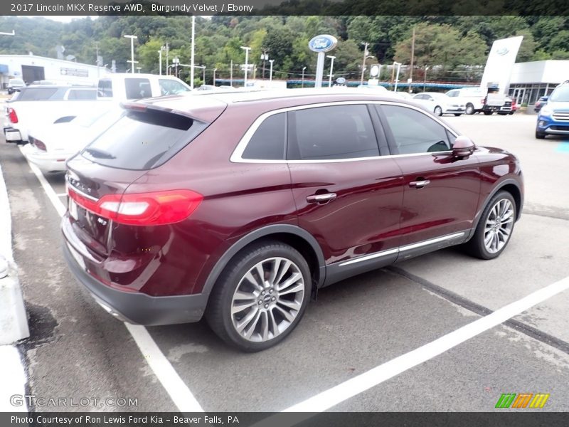 Burgundy Velvet / Ebony 2017 Lincoln MKX Reserve AWD