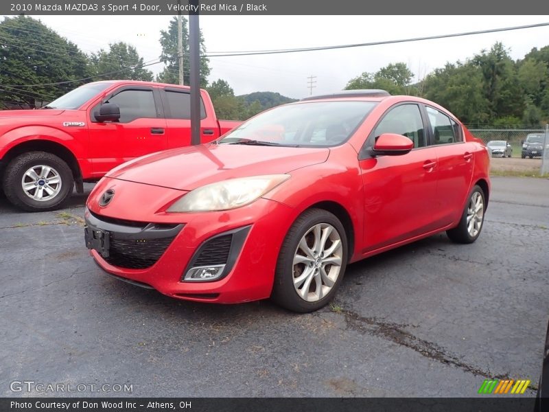 Velocity Red Mica / Black 2010 Mazda MAZDA3 s Sport 4 Door