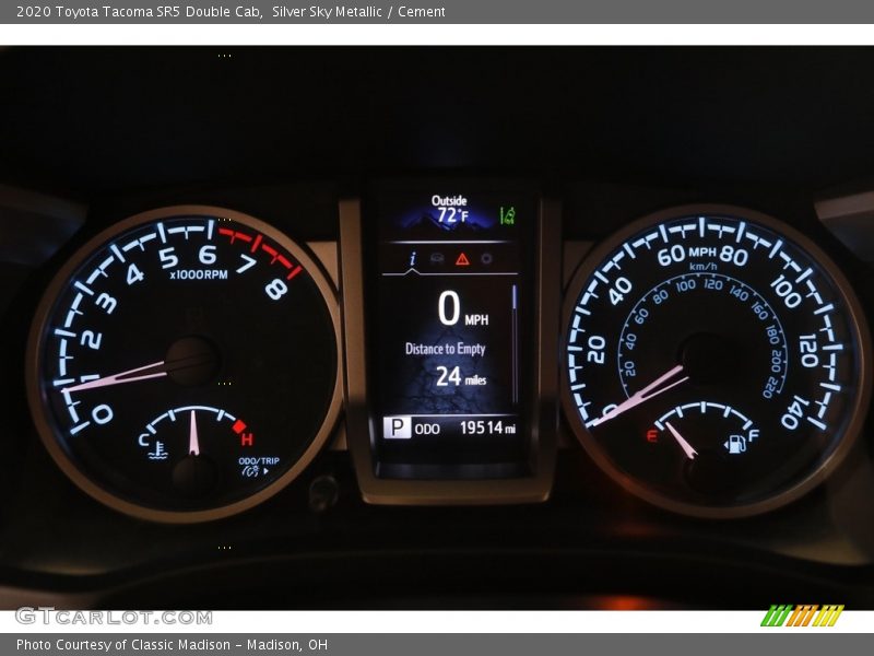 Silver Sky Metallic / Cement 2020 Toyota Tacoma SR5 Double Cab
