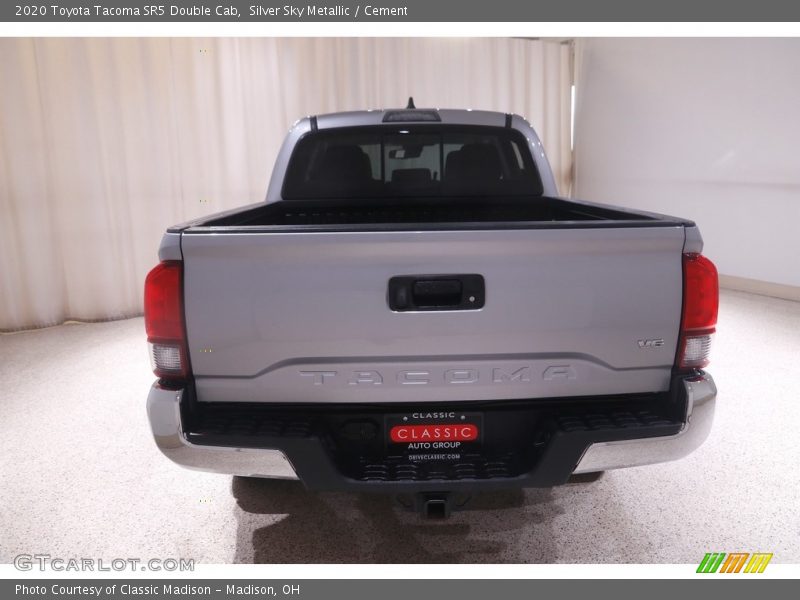 Silver Sky Metallic / Cement 2020 Toyota Tacoma SR5 Double Cab