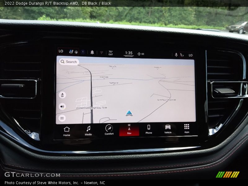 Navigation of 2022 Durango R/T Blacktop AWD