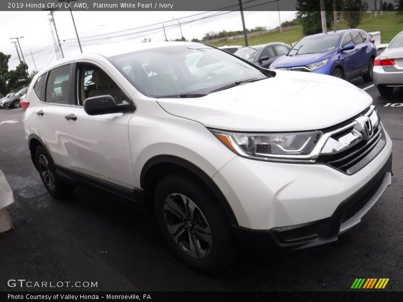Platinum White Pearl / Ivory 2019 Honda CR-V LX AWD