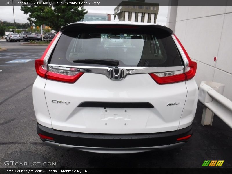 Platinum White Pearl / Ivory 2019 Honda CR-V LX AWD
