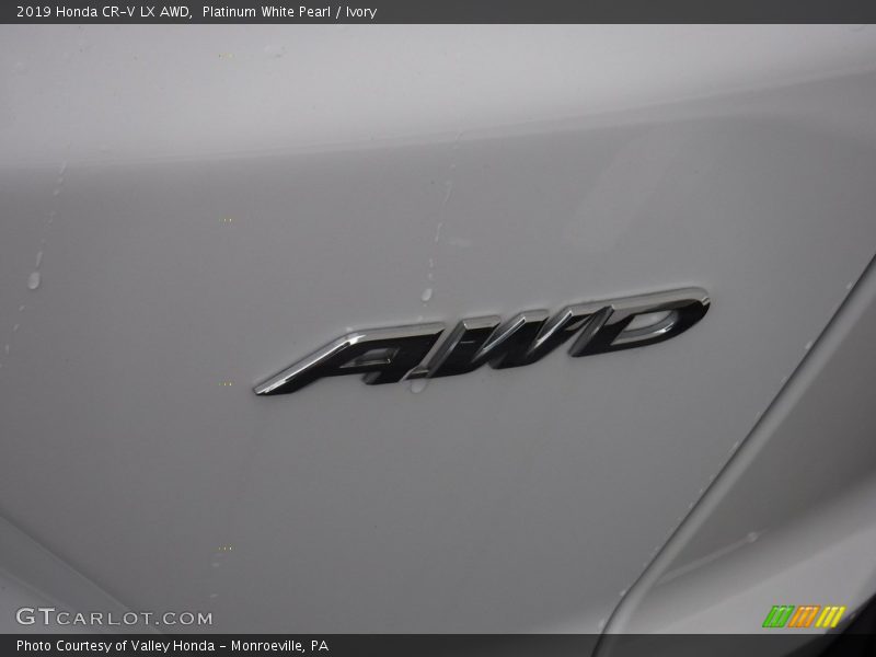 Platinum White Pearl / Ivory 2019 Honda CR-V LX AWD
