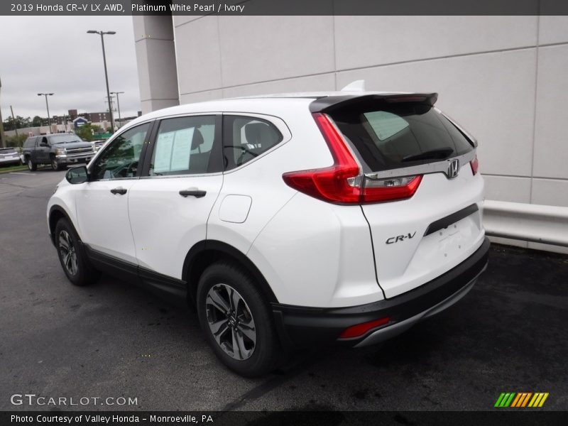 Platinum White Pearl / Ivory 2019 Honda CR-V LX AWD