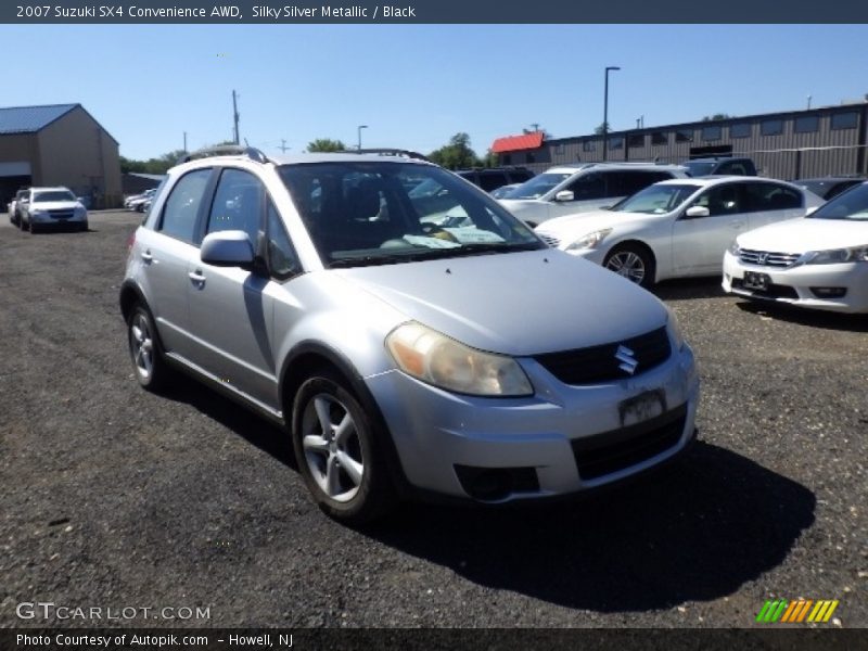 Silky Silver Metallic / Black 2007 Suzuki SX4 Convenience AWD