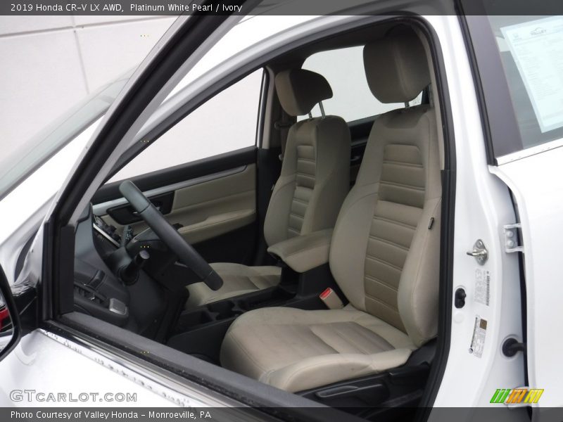 Platinum White Pearl / Ivory 2019 Honda CR-V LX AWD