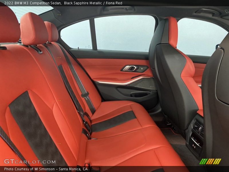 Rear Seat of 2022 M3 Competition Sedan