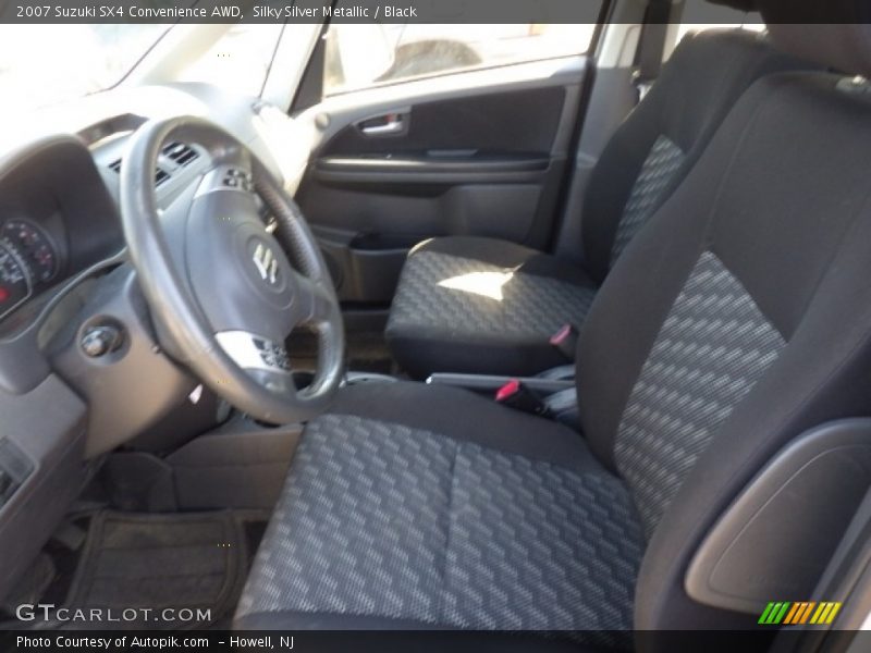 Silky Silver Metallic / Black 2007 Suzuki SX4 Convenience AWD