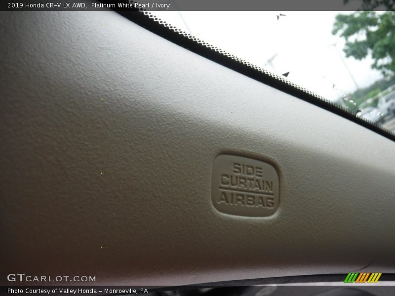 Platinum White Pearl / Ivory 2019 Honda CR-V LX AWD