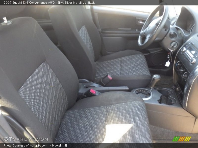 Silky Silver Metallic / Black 2007 Suzuki SX4 Convenience AWD