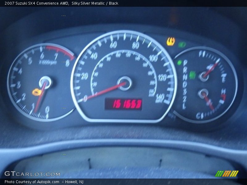 Silky Silver Metallic / Black 2007 Suzuki SX4 Convenience AWD