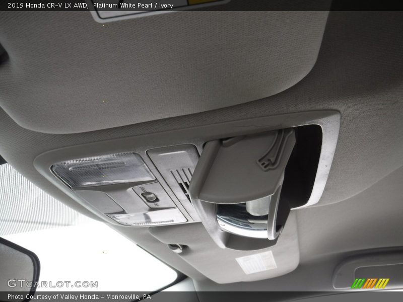 Platinum White Pearl / Ivory 2019 Honda CR-V LX AWD