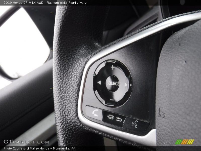 Platinum White Pearl / Ivory 2019 Honda CR-V LX AWD