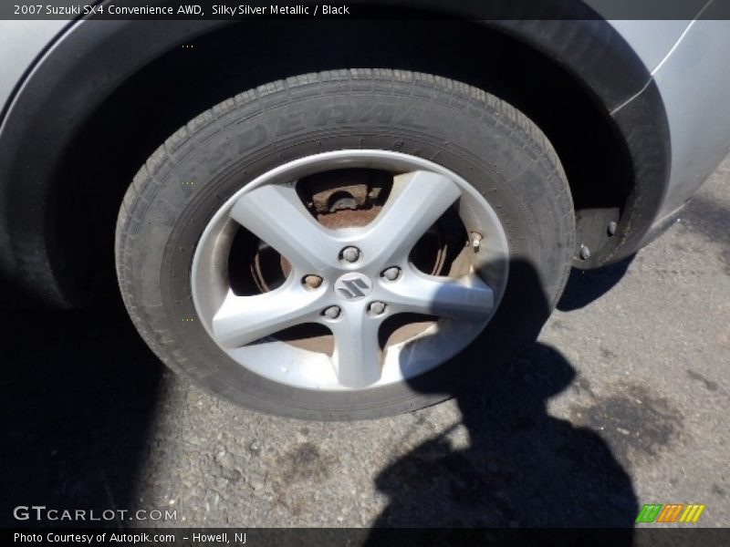 Silky Silver Metallic / Black 2007 Suzuki SX4 Convenience AWD