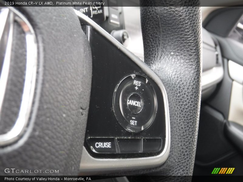 Platinum White Pearl / Ivory 2019 Honda CR-V LX AWD