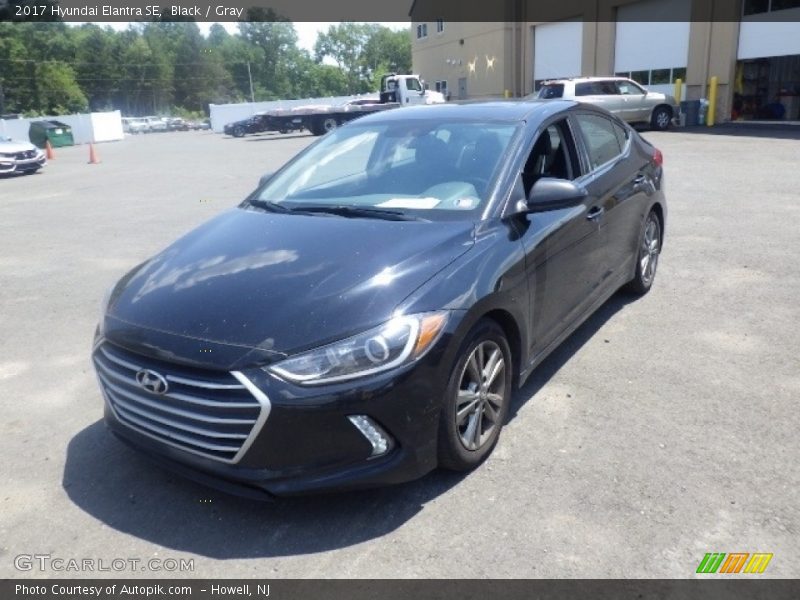 Black / Gray 2017 Hyundai Elantra SE