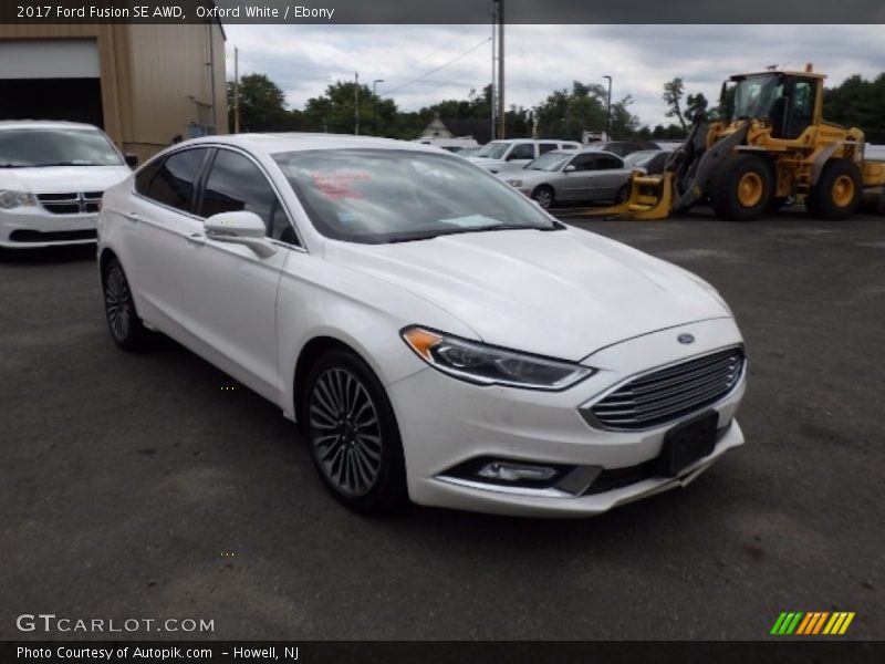 Oxford White / Ebony 2017 Ford Fusion SE AWD