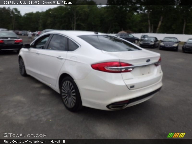 Oxford White / Ebony 2017 Ford Fusion SE AWD