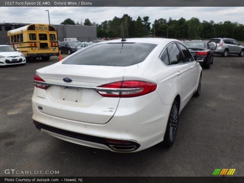 Oxford White / Ebony 2017 Ford Fusion SE AWD