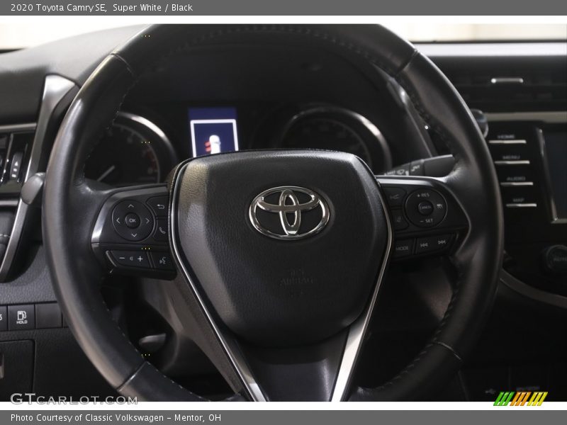 Super White / Black 2020 Toyota Camry SE
