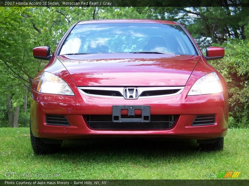 Moroccan Red Pearl / Gray 2007 Honda Accord SE Sedan