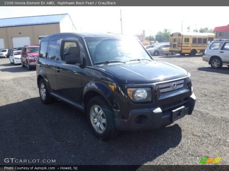 Nighthawk Black Pearl / Gray/Black 2008 Honda Element EX AWD