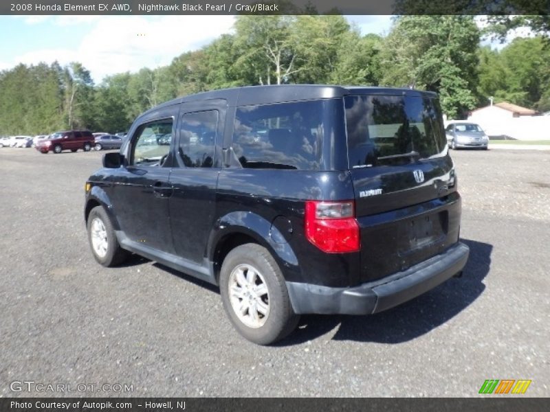 Nighthawk Black Pearl / Gray/Black 2008 Honda Element EX AWD