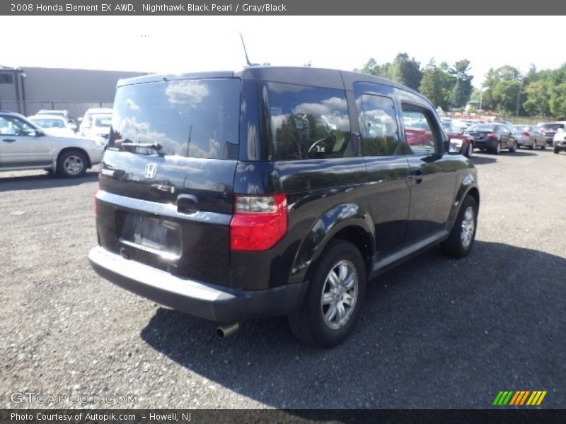 Nighthawk Black Pearl / Gray/Black 2008 Honda Element EX AWD