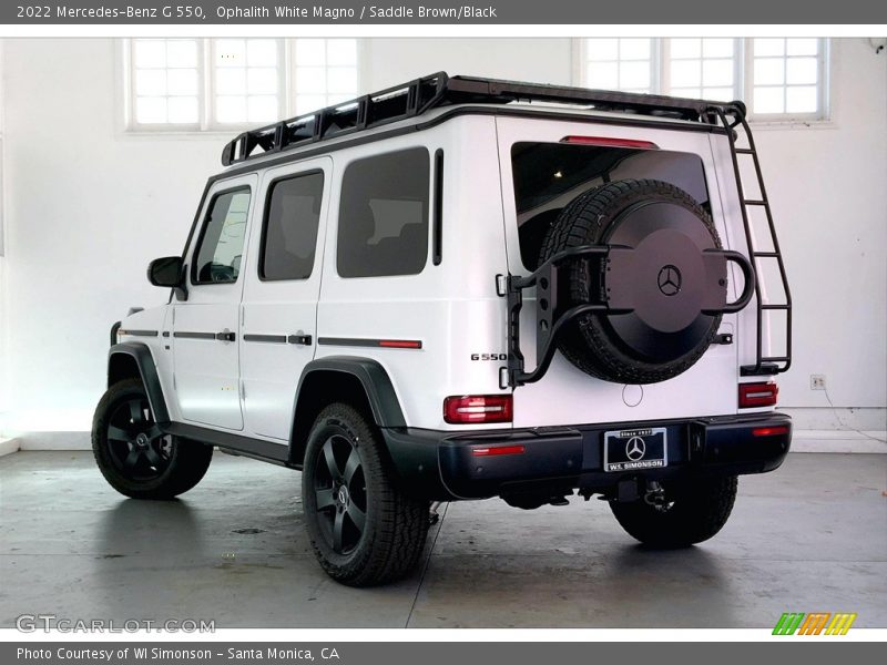 Ophalith White Magno / Saddle Brown/Black 2022 Mercedes-Benz G 550