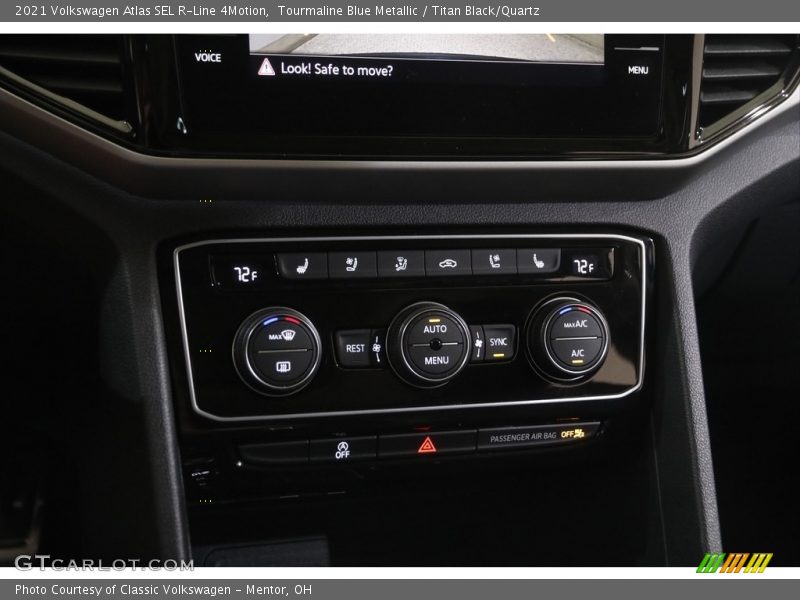 Controls of 2021 Atlas SEL R-Line 4Motion