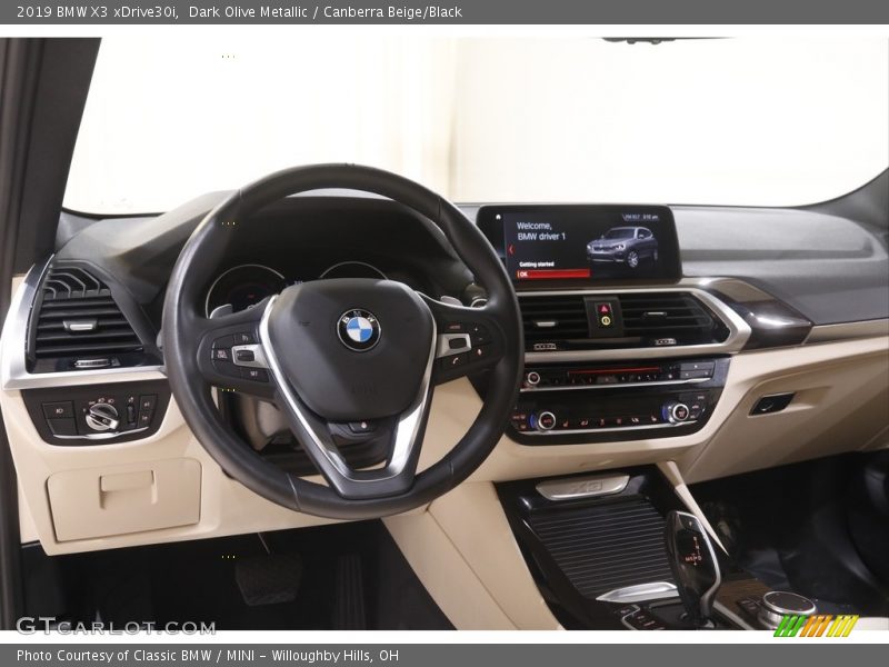 Dark Olive Metallic / Canberra Beige/Black 2019 BMW X3 xDrive30i