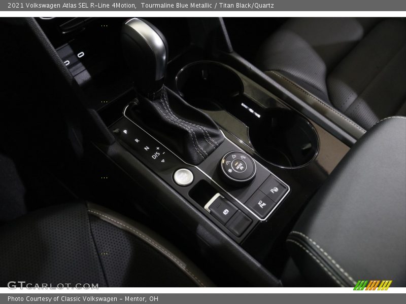 Tourmaline Blue Metallic / Titan Black/Quartz 2021 Volkswagen Atlas SEL R-Line 4Motion