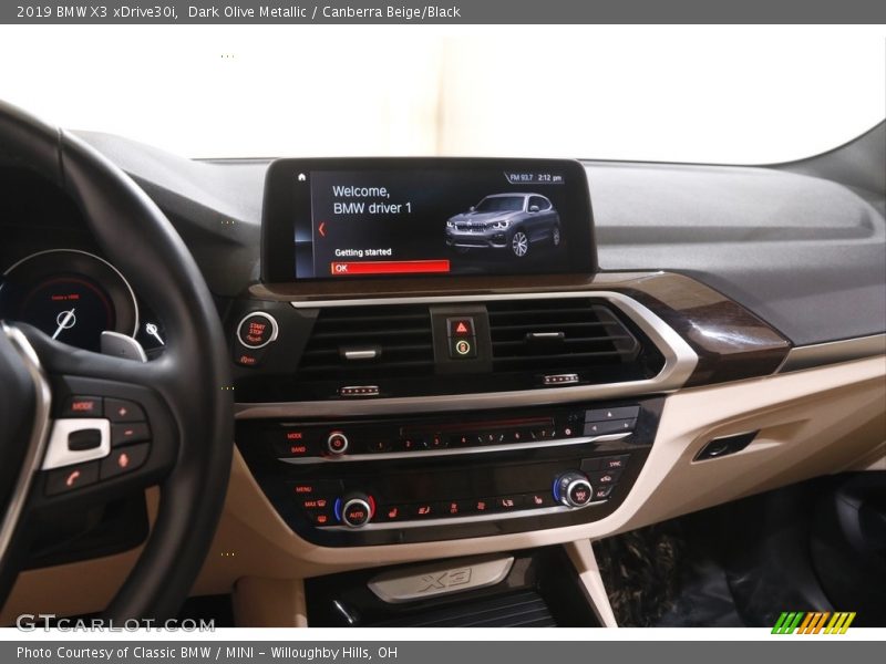 Dark Olive Metallic / Canberra Beige/Black 2019 BMW X3 xDrive30i