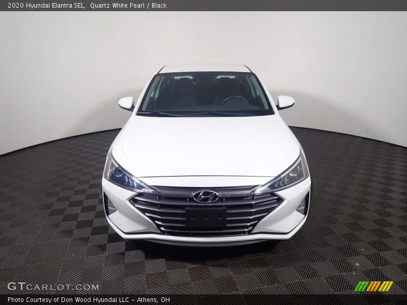 Quartz White Pearl / Black 2020 Hyundai Elantra SEL
