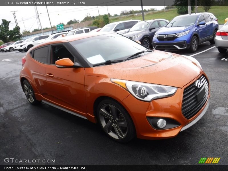 Vitamin C / Black 2014 Hyundai Veloster Turbo