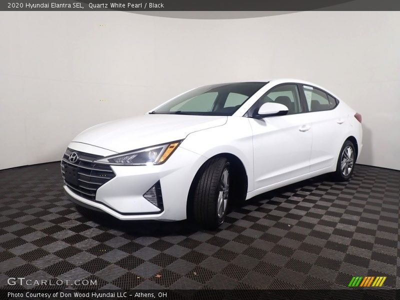 Quartz White Pearl / Black 2020 Hyundai Elantra SEL