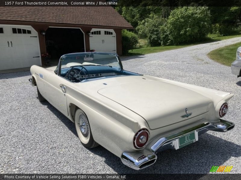 Colonial White / Blue/White 1957 Ford Thunderbird Convertible