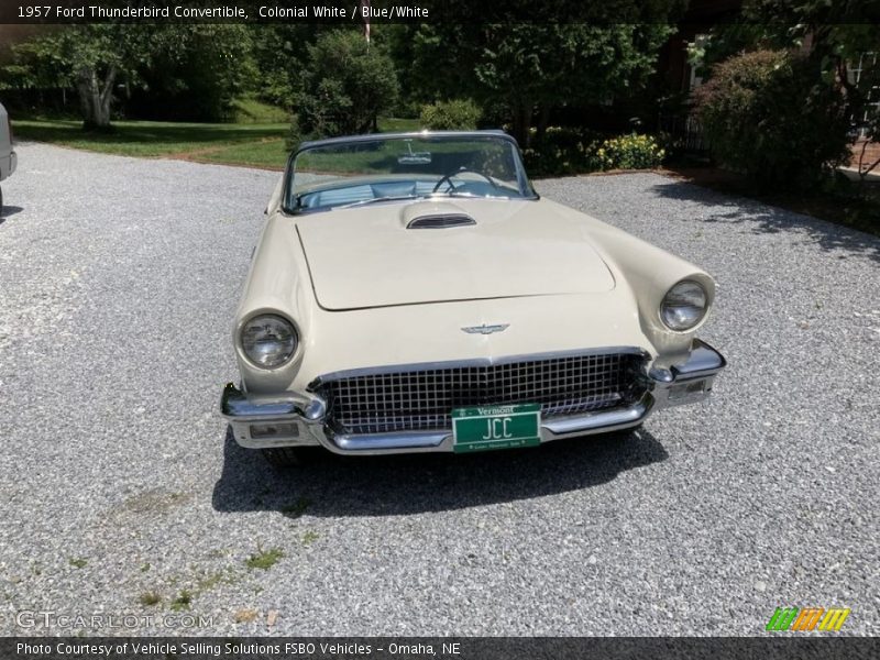 Colonial White / Blue/White 1957 Ford Thunderbird Convertible