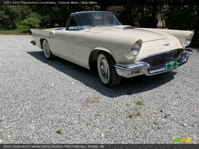 Front 3/4 View of 1957 Thunderbird Convertible
