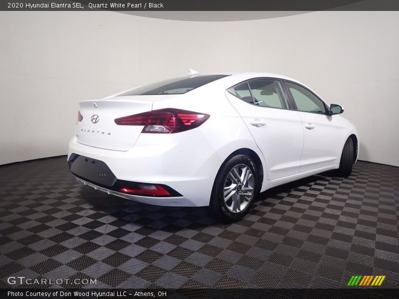 Quartz White Pearl / Black 2020 Hyundai Elantra SEL