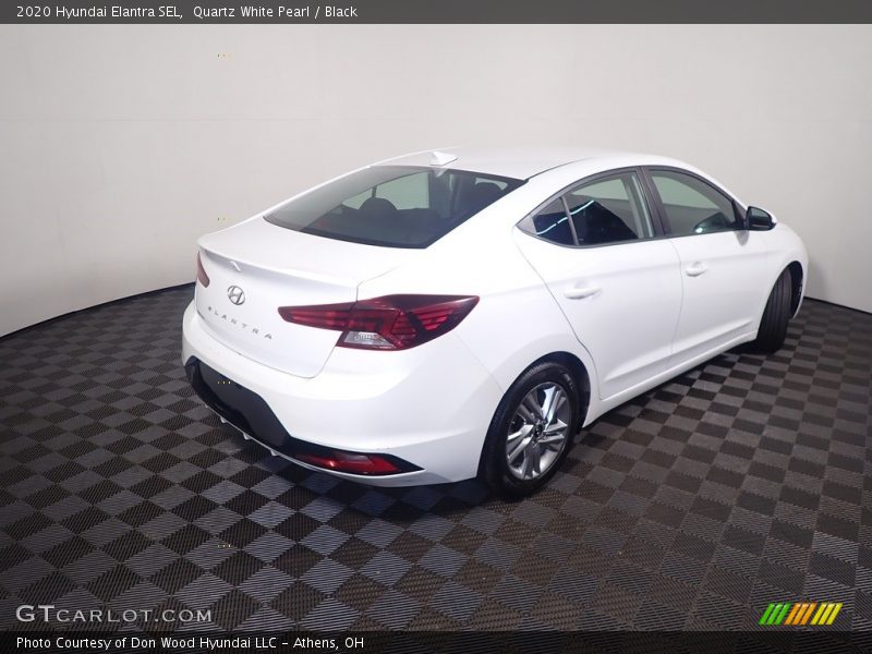 Quartz White Pearl / Black 2020 Hyundai Elantra SEL