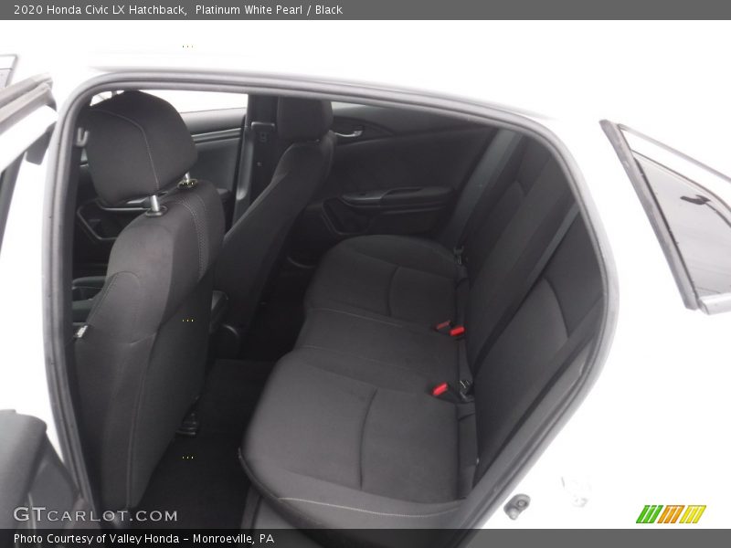 Platinum White Pearl / Black 2020 Honda Civic LX Hatchback