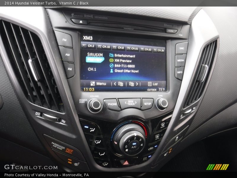 Vitamin C / Black 2014 Hyundai Veloster Turbo