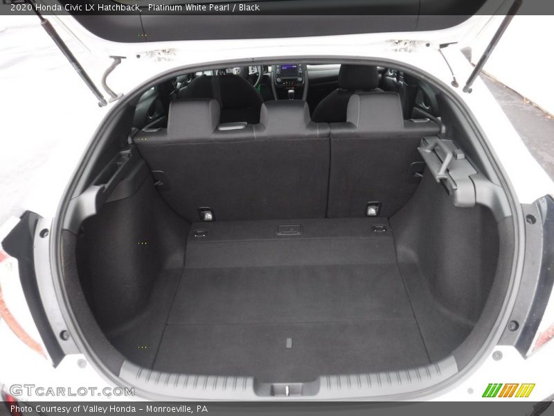 Platinum White Pearl / Black 2020 Honda Civic LX Hatchback