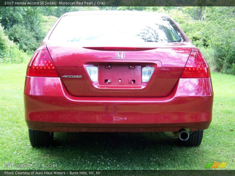 Moroccan Red Pearl / Gray 2007 Honda Accord SE Sedan