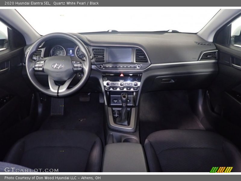 Quartz White Pearl / Black 2020 Hyundai Elantra SEL