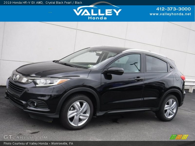 Crystal Black Pearl / Black 2019 Honda HR-V EX AWD