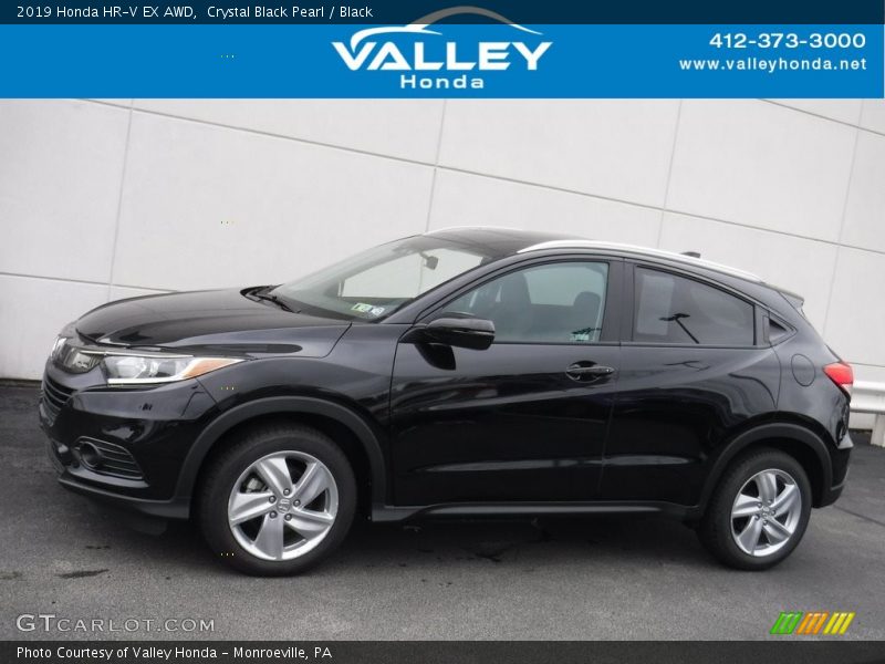 Crystal Black Pearl / Black 2019 Honda HR-V EX AWD